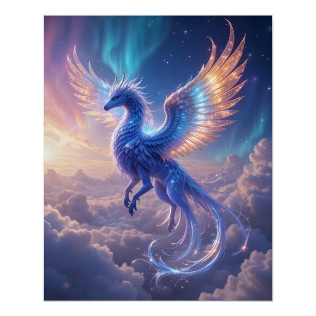 Celestial Griffin Soar Poster (Vorderseite)