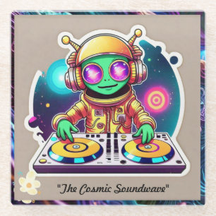‚Celestial Groove Machine‘ Glasuntersetzer