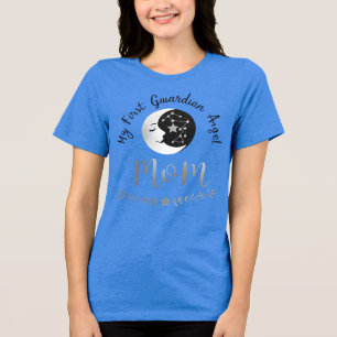 Celestial Guardian Mama   Moon & First Journey Art Tri-Blend Shirt
