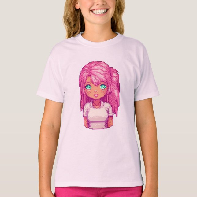 Celestial Guardian Pink Girl T-Shirt (Vorderseite)