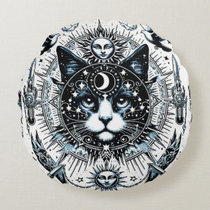 "Celestial Guardian" Rundkissen Rundes Kissen