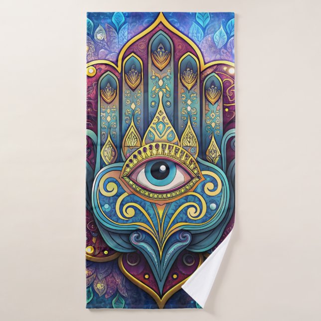 Celestial Hamsa  (Serviette de bain)
