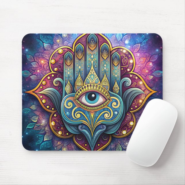 Celestial Hamsa  Mousepad (Mit Mouse)