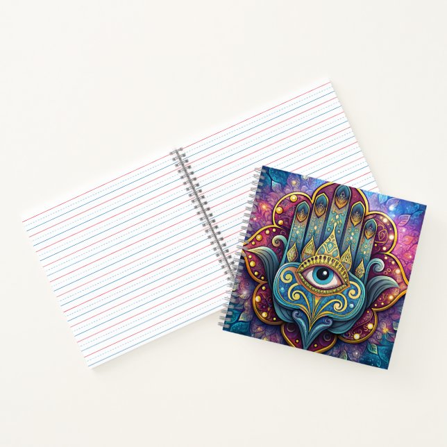 Celestial Hamsa  Notizbuch (Innenseite)