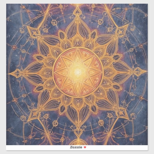 Celestial Harmony – Portal of the Sacred Light Aufkleber (Blatt)