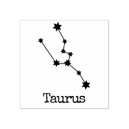 Celestial Horoscope Taurus Gummistempel