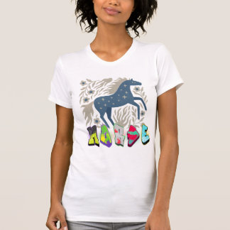 Celestial Horse “HARD” – Cosmic Graffiti Art Desig T-Shirt
