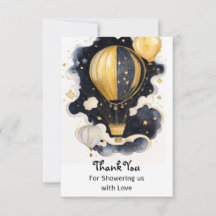 Celestial Hot Air Ballon Babydusche