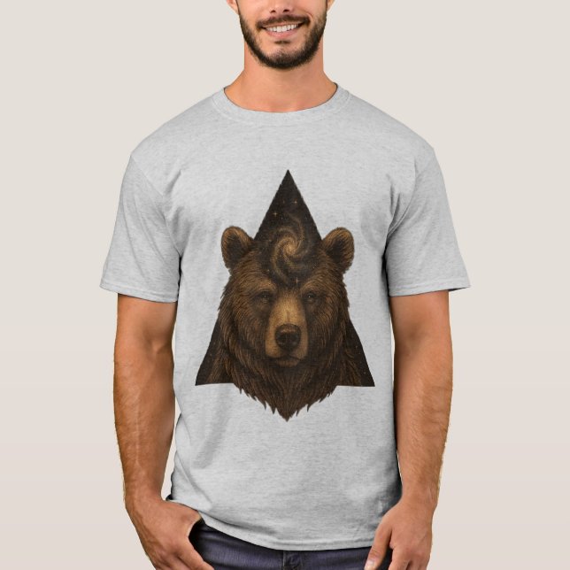 CELESTIAL INSTINCT – The Bear Who Holds the Stars T-Shirt (Vorderseite)