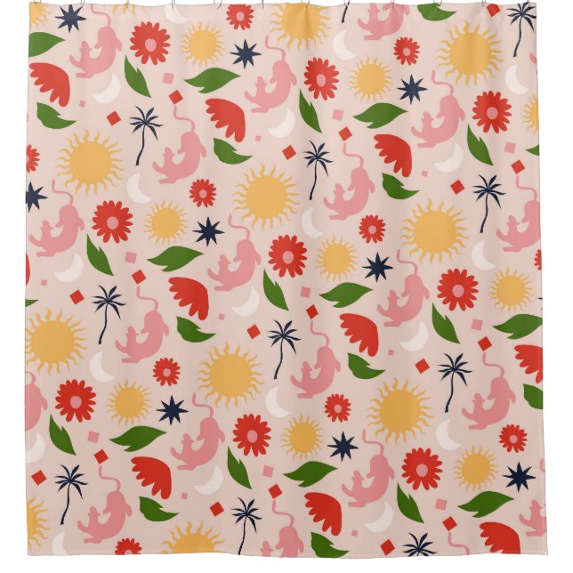 Celestial Jungle Duschvorhang (Vorderseite)