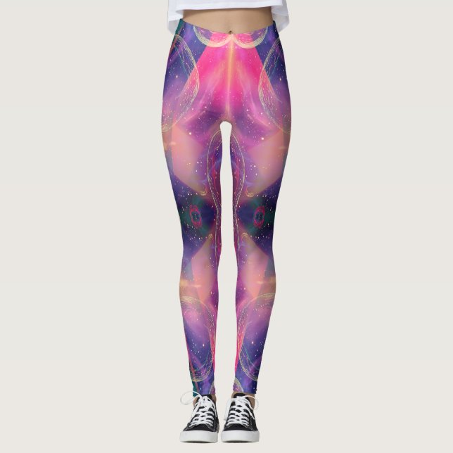 Celestial Kaleidoscopic Dreams Leggings (Vorderseite)