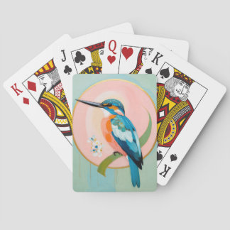Celestial Kingfisher: A Study in Azure and Gold Spielkarten