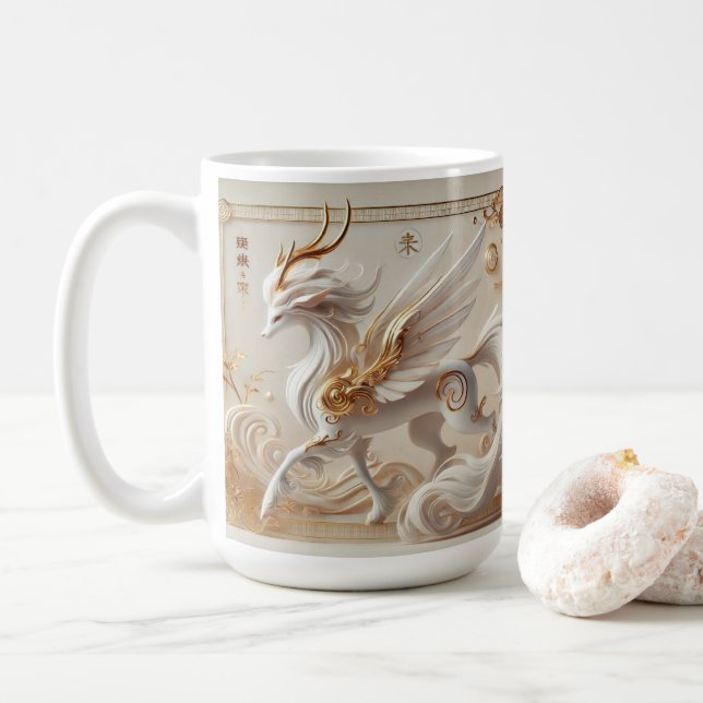 Celestial Kirin Fantasy Collection Kaffeetasse (Mit Donut)