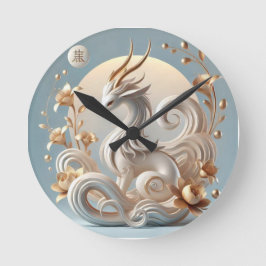 Celestial Kirin Fantasy Collection Runde Wanduhr
