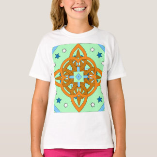 Celestial Knot Art Prints | Unique Star Patterns T-Shirt