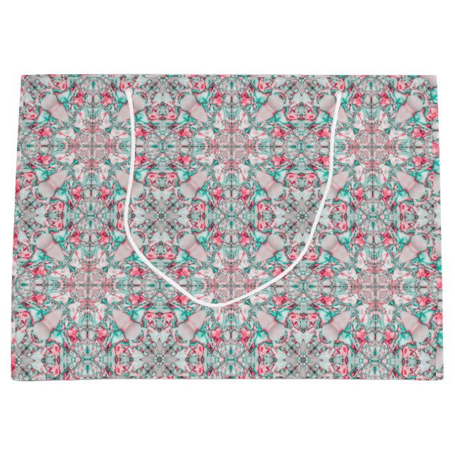 Celestial Lace Mosaic Große Geschenktüte (Vorderseite)