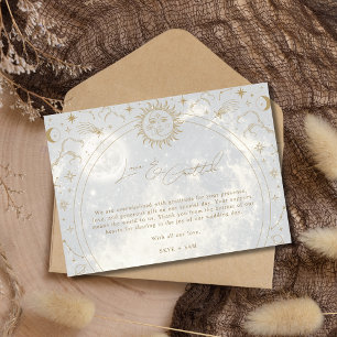 Celestial Liebe Dankbarkeit Foto Hochzeit Vielen D Dankeskarte