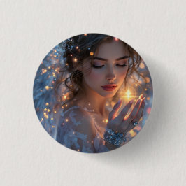 Celestial Lightbearer - Angel Holding the Star Button