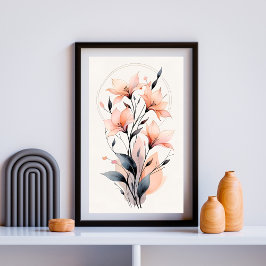 Celestial Lilies Poster