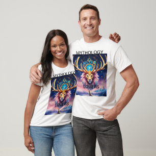Celestial Lion Stag: Mythische Fusion T-Shirt