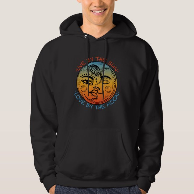 Celestial Live by the Sun Love by the Moon Inspira Hoodie (Vorderseite)