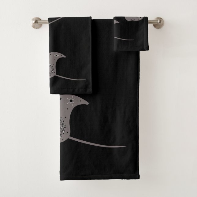Celestial Manta Ray Badhandtuch Set (Insitu)