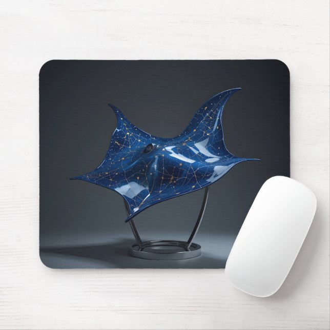 Celestial Manta Skulptur Mousepad (Mit Mouse)