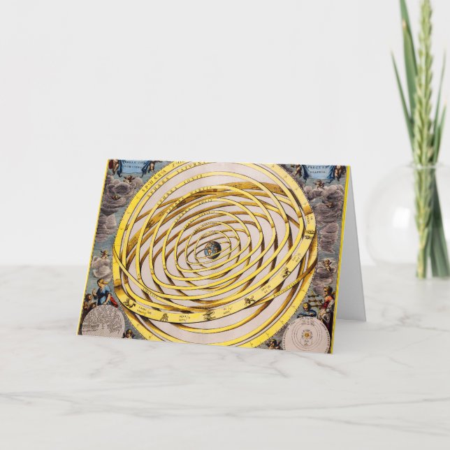 Celestial Map Andres Celarius Grußkarte Karte (Vorderseite)