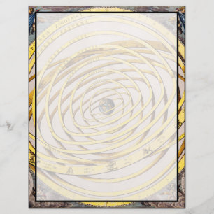 Celestial Map Andres Celarius Letterhead Briefbogen