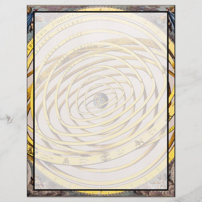 Celestial Map Andres Celarius Letterhead Briefbogen (Vorderseite)