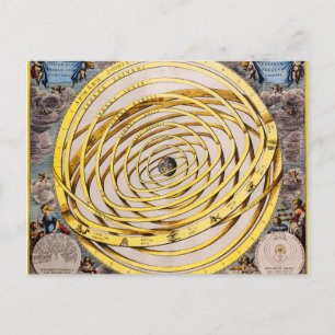 Celestial Map Andres Celarius Postcard Postkarte