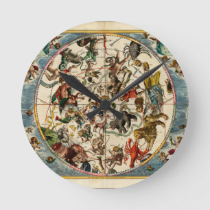 Celestial map.jpg runde wanduhr
