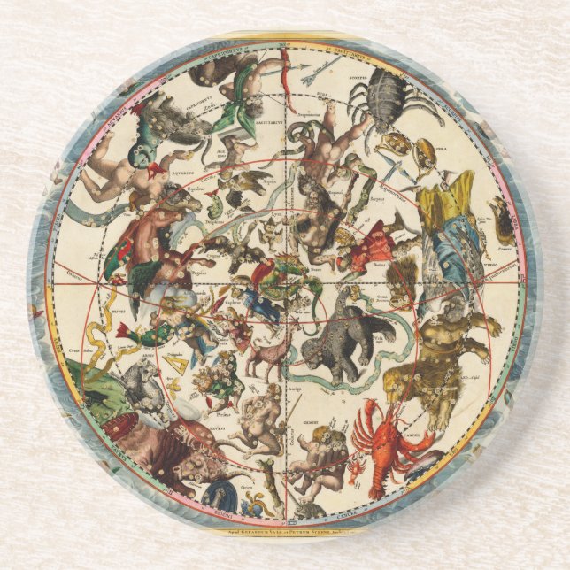 Celestial map.jpg sandstein untersetzer (Vorne)