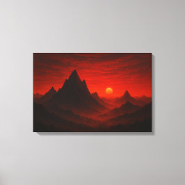 Celestial Meadow Nightscape Leinwanddruck