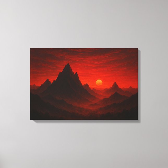 Celestial Meadow Nightscape Leinwanddruck (Vorderseite)