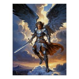 Celestial Might Archangel Michael Poster