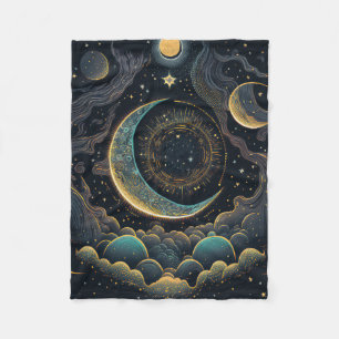 Celestial Moon Fleecedecke