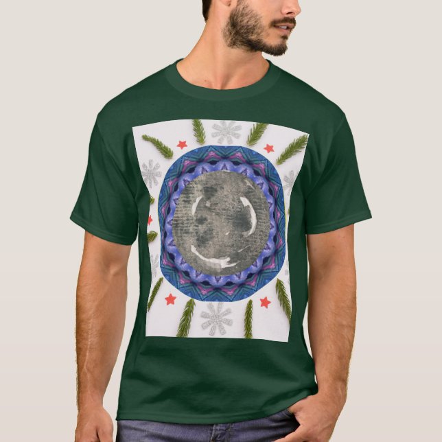 Celestial Moon Mandala T-Shirt (Vorderseite)