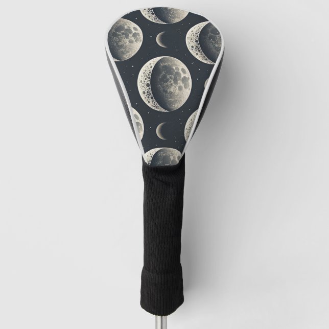 Celestial Moon Phase (1) Golf Headcover (Vorderseite)