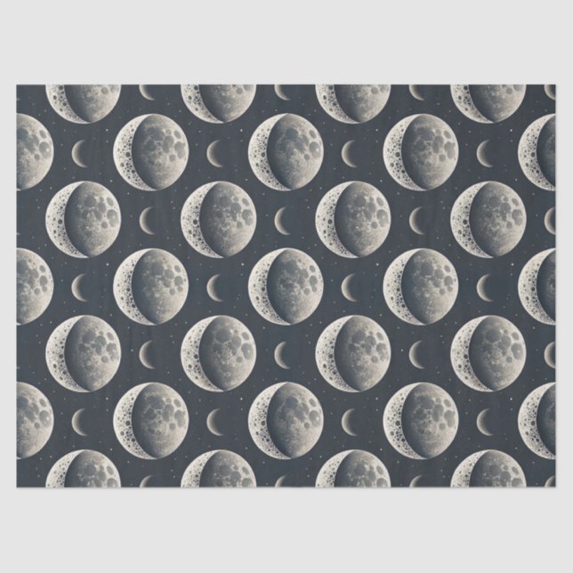 Celestial Moon Phase (1) Seidenpapier (Vorderseite)