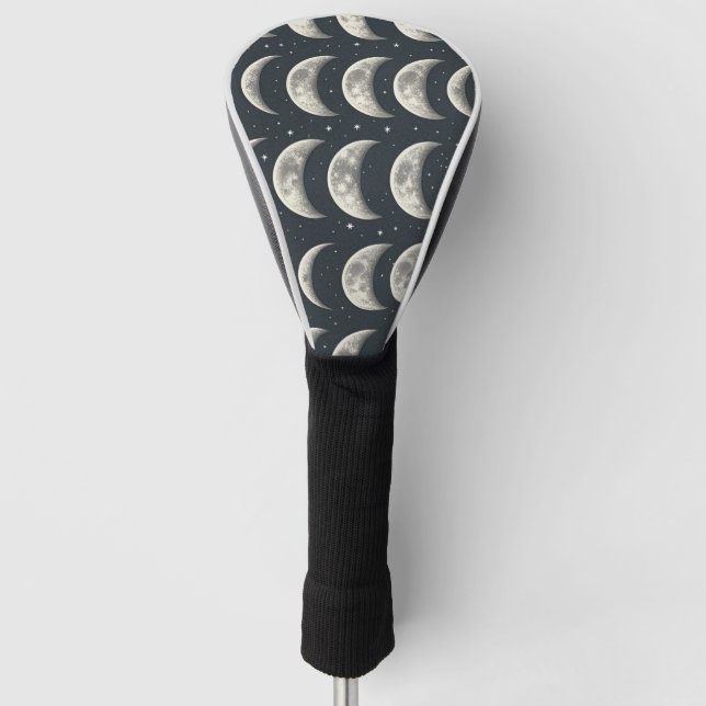 Celestial Moon Phase (3) Golf Headcover (Vorderseite)
