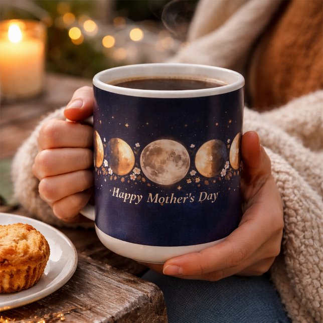 Celestial Moon Phase Mother's Day Mug (Créateur téléchargé)