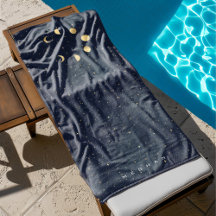 Celestial Moon Phases Gold Monogram