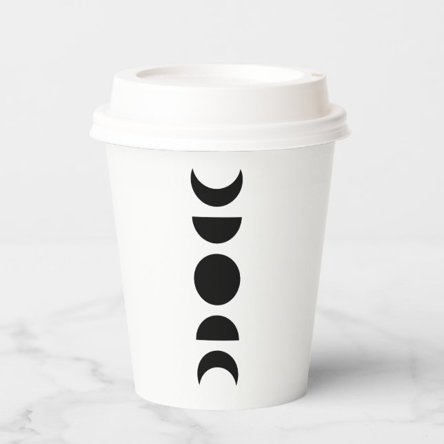 Celestial Moon Phases Pappbecher (Vorderseite)