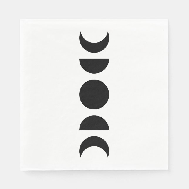 Celestial Moon Phases Serviette (Vorderseite)