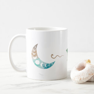 Celestial Moon Star Classic Keramik Tasse