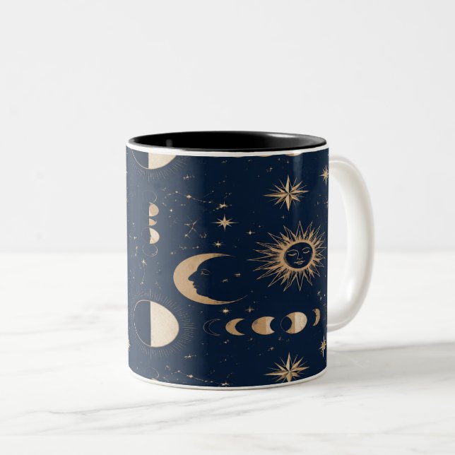 Celestial Moon Stars Mug (Devant droit)