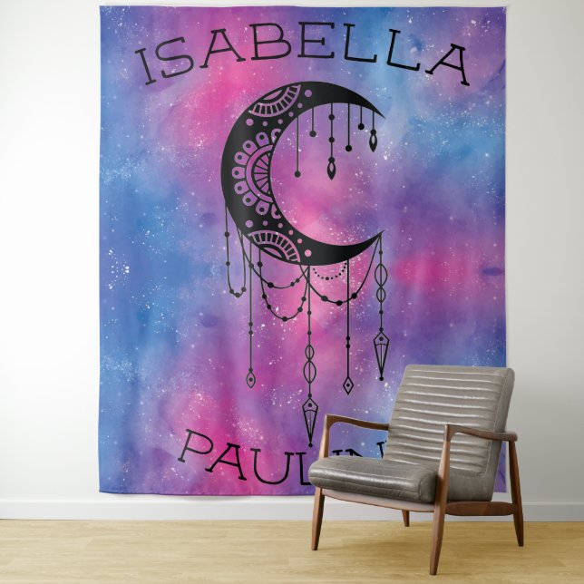 Celestial Moon Tapestry Wandteppich (Beispiel)