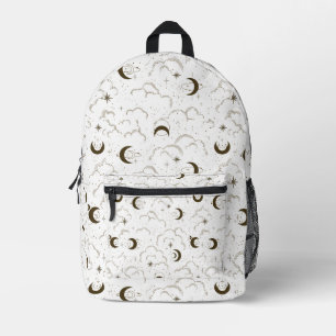 Celestial Moon Theme Bedruckter Rucksack