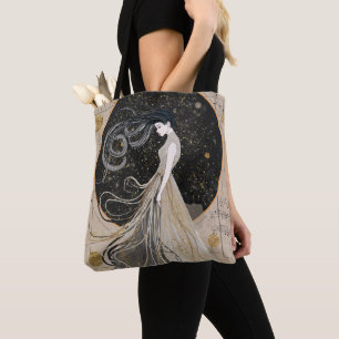 Celestial Muse Dreamy Kosmische Frau Tasche